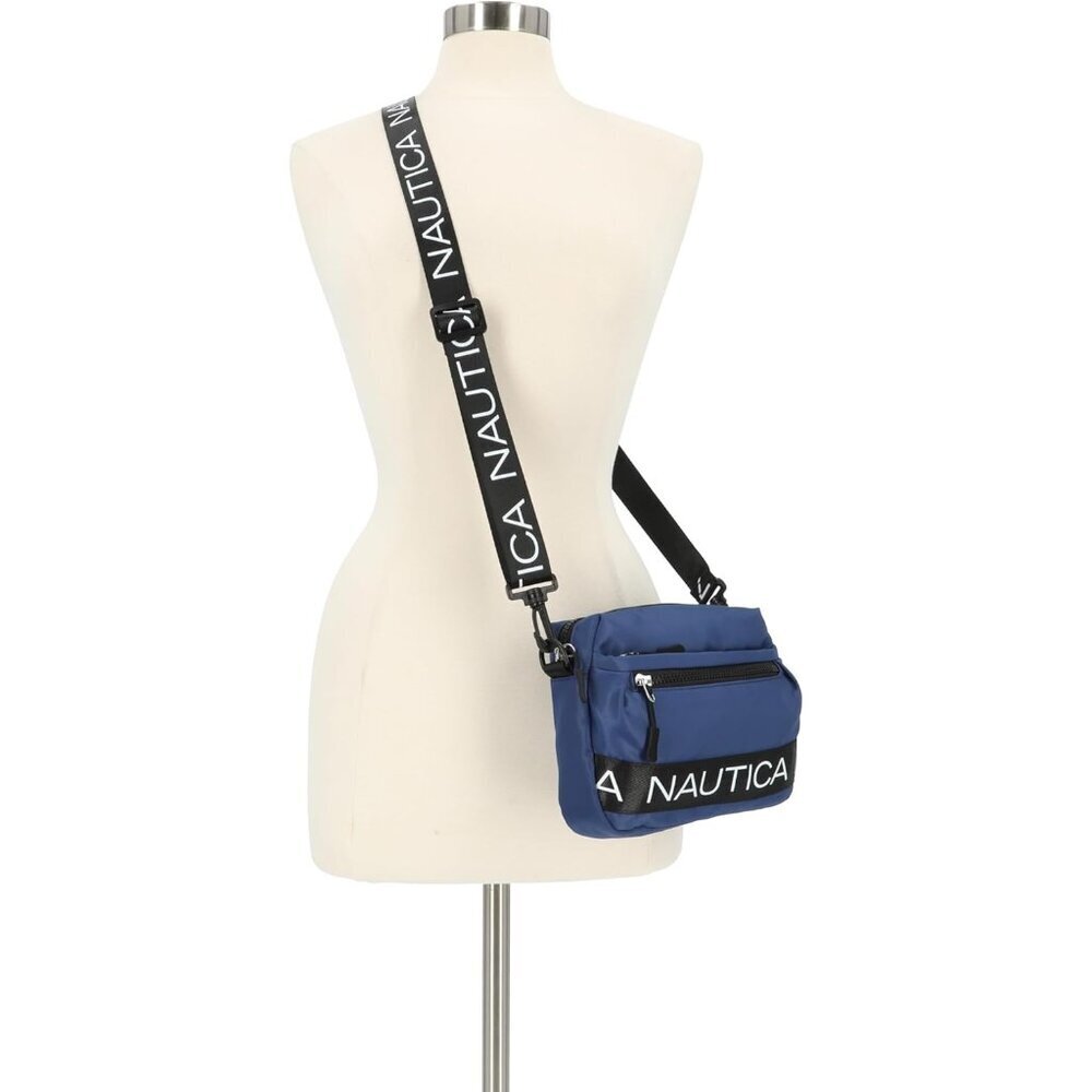 Nautica Crossbody Belt Bag Women's Indigo Nylon Adjustable Shoulder Strap Purse - Picture 5 of 5